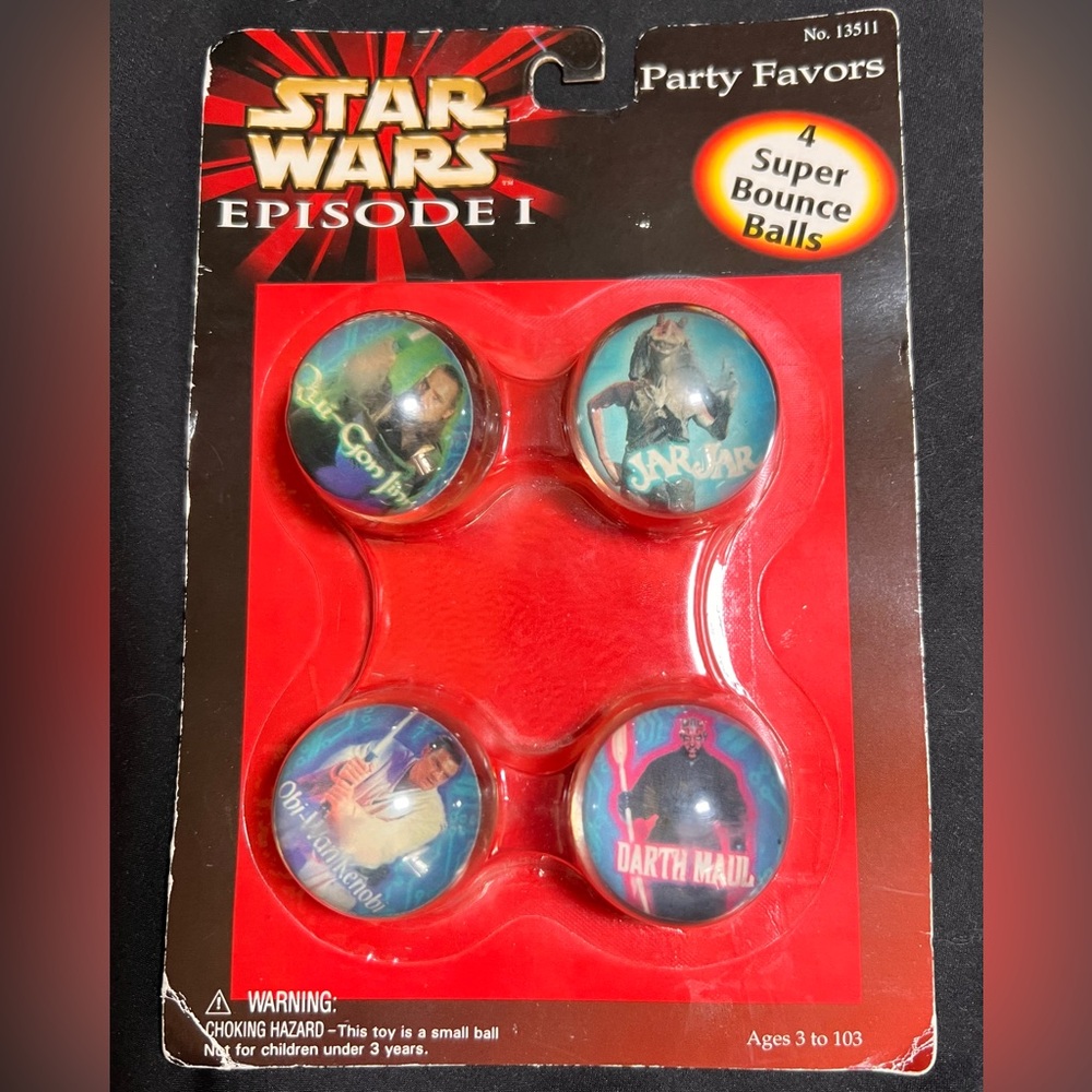 Star Wars Episode I Vintage Bounce Balls Sealed